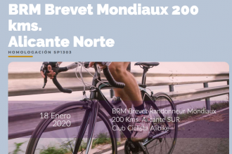 Brevet Mondiaux 200 kms. Alicante Norte